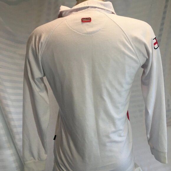 England Rose Polo Shirt Rugby Badge Nations Supporter Top Clothes Boys Sz 11-12 - Picture 5 of 8